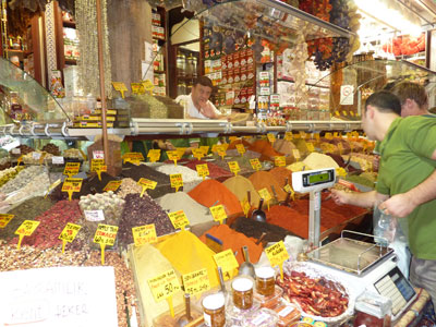 The Spice Market in Istanbul.