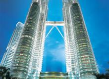 Kuala Lumpur’s Twin Towers at night. Photo courtesy of Tourism Malaysia