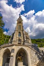 Completed in 1874, this neoGothic church was declared the Cathedral of Saint Florin in 1997 — Vaduz, Liechtenstein.