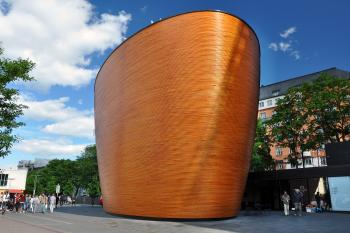 Meditative spirituality and modern architecture converge beautifully in Helsinki’s Kamppi Chapel.